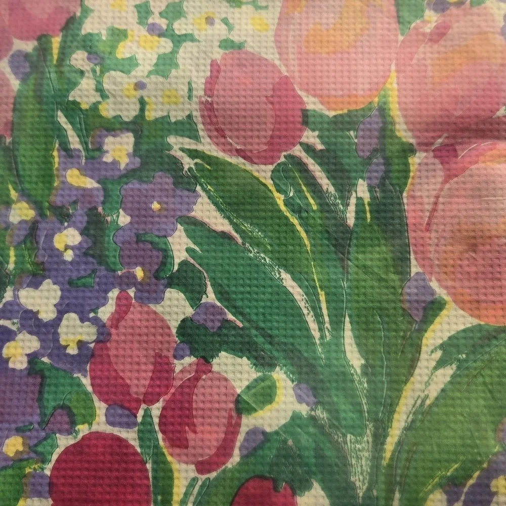 NEW VTG‎ CONTEMPO Table Cover COTTAGECORE Floral RETRO 54
